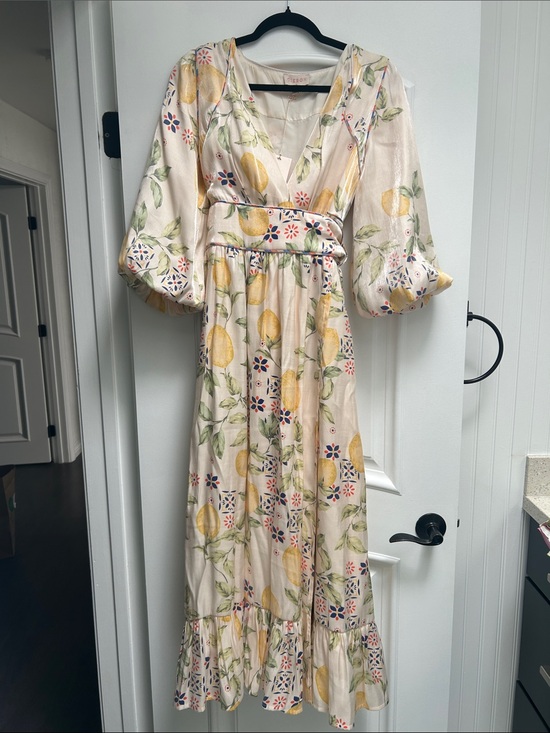 Ciebon Dresses & Skirts - Ciebon Lemon Print Maxi Dress